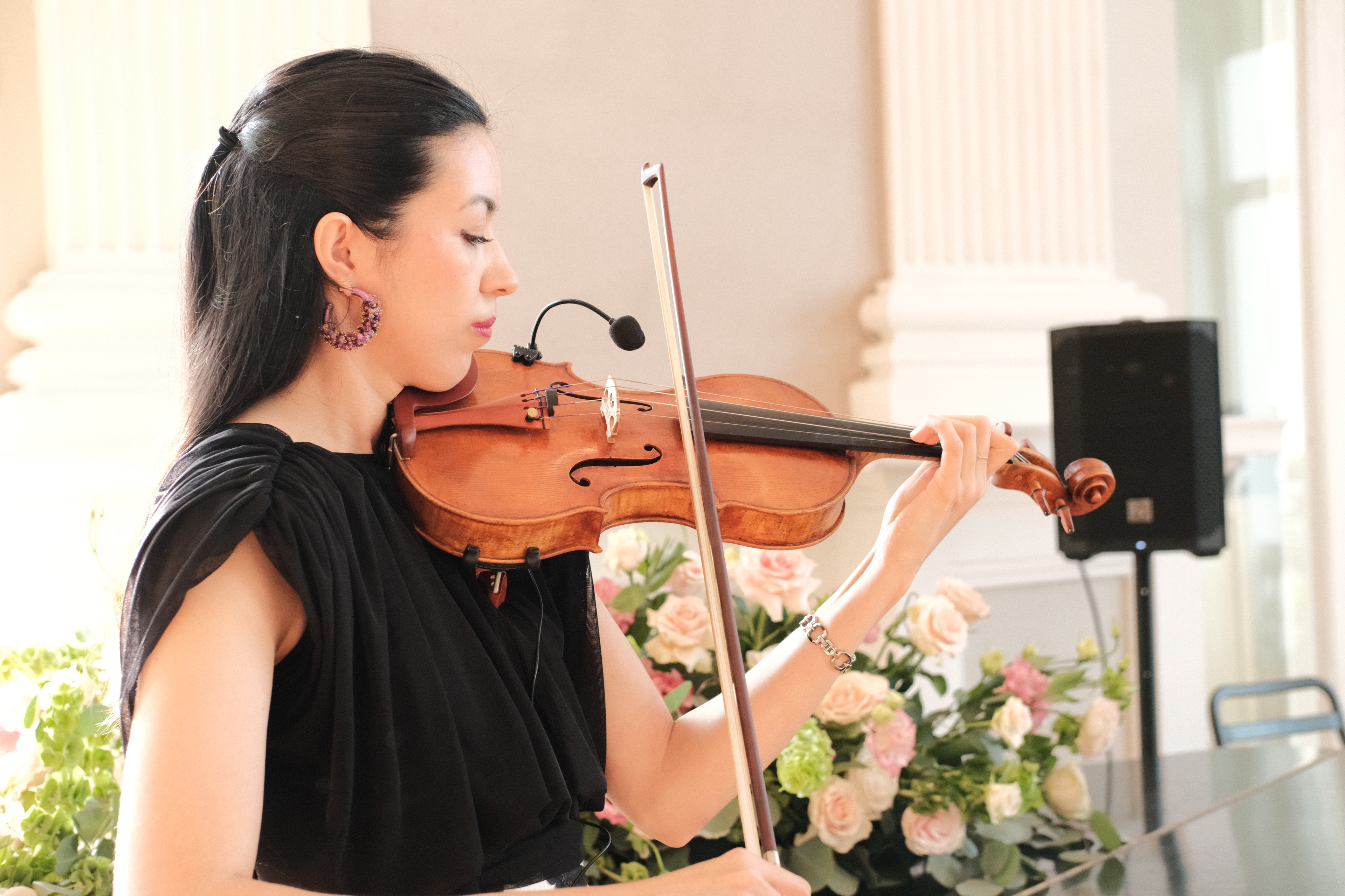 Violinista de ODRES en evento corporativo en Monterrey